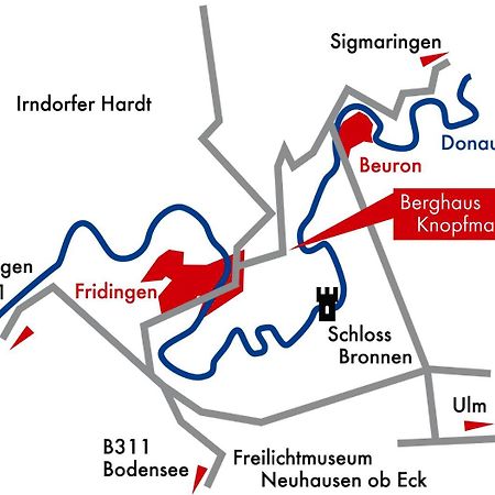 Berghaus Knopfmacher Fridingen an der Donau Exterior foto